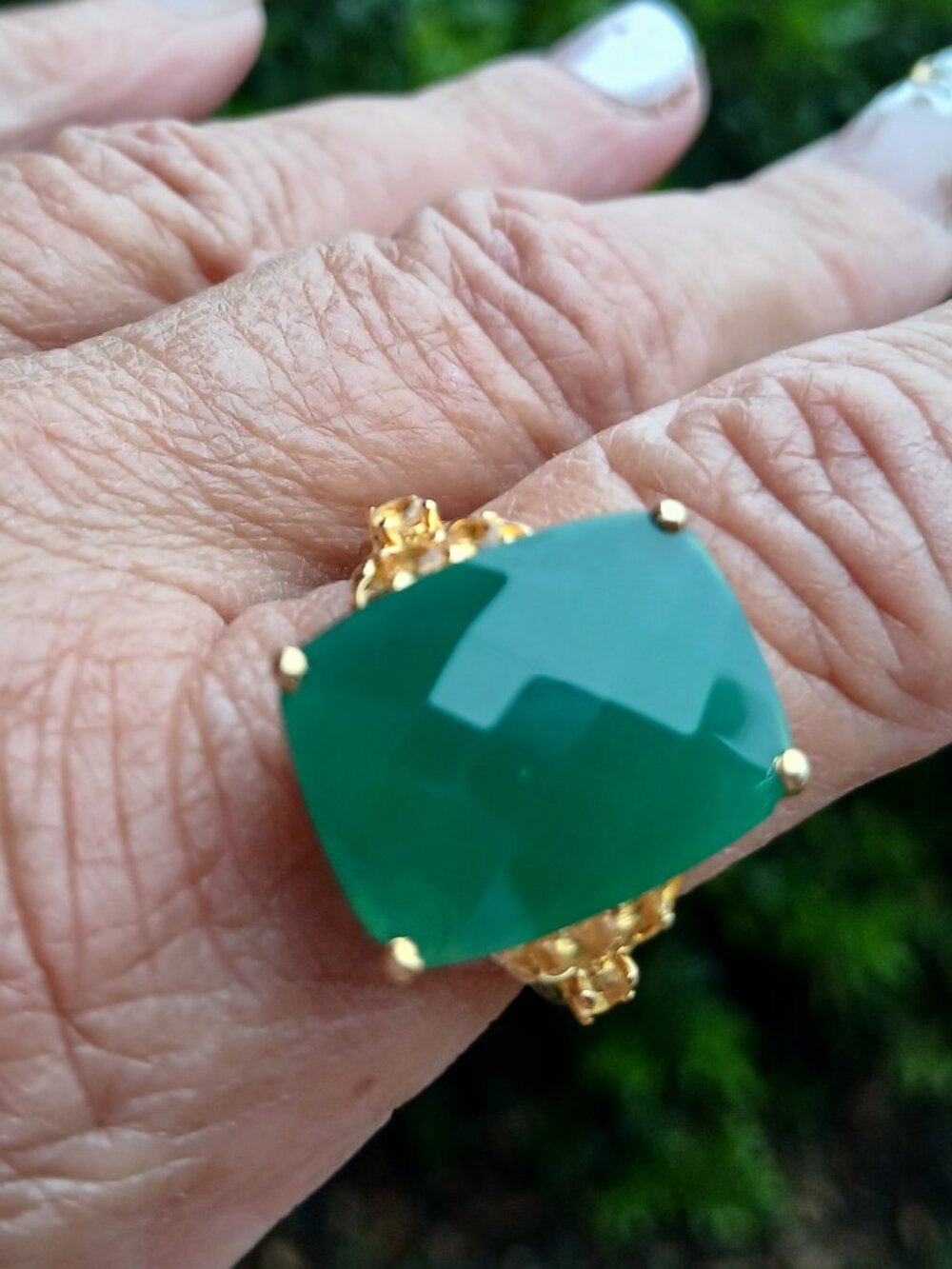 Verde Onyx & Brazilian Citrine Ring